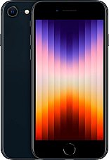 Apple iPhone SE 3rd Gen (2022) Black A2595 5G 64GB Factory Unlocked 81% Battery