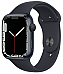 Apple Series 7 45mm A2474 Watch GPS ONLY Black/Black with S/M Sized Black Band